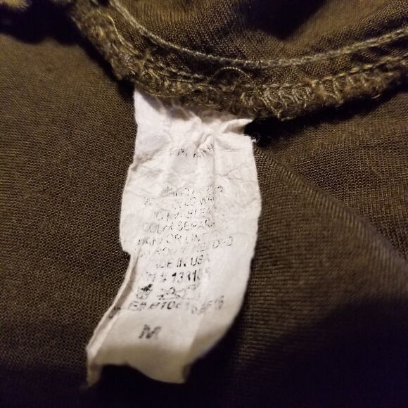 Altar'd State Top Womens Medium Green Boho Flowy Bell Sleeve Peasant Lace - Picture 9 of 10